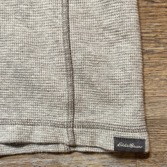 Eddie Bauer Light Gray Henley Shirt - Picture 4 of 7